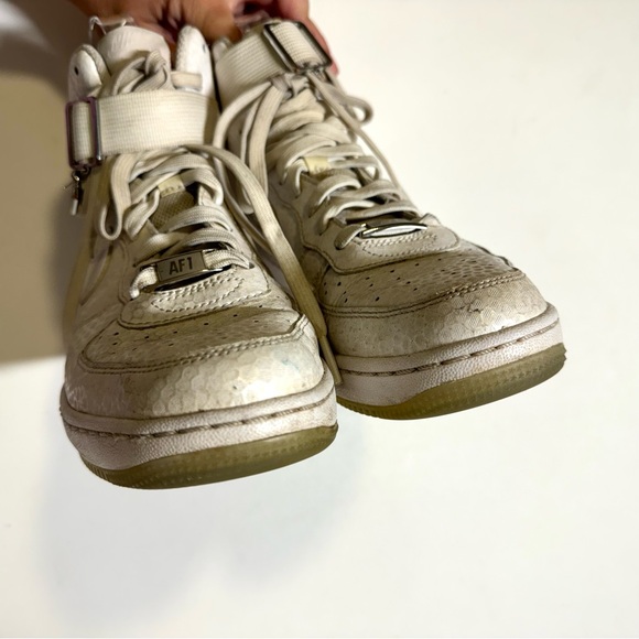 Nike Lunar Force 1 Sky Premium High Top Sneakers in White Women’s 8.5 654850-101 - Picture 10 of 13